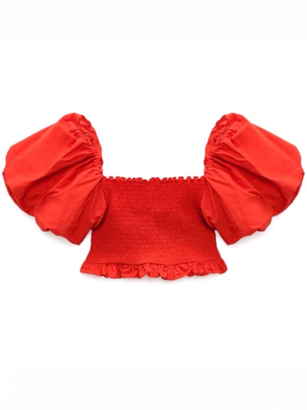 ZARA Woman’s puff sleeve crop top🔥🔥